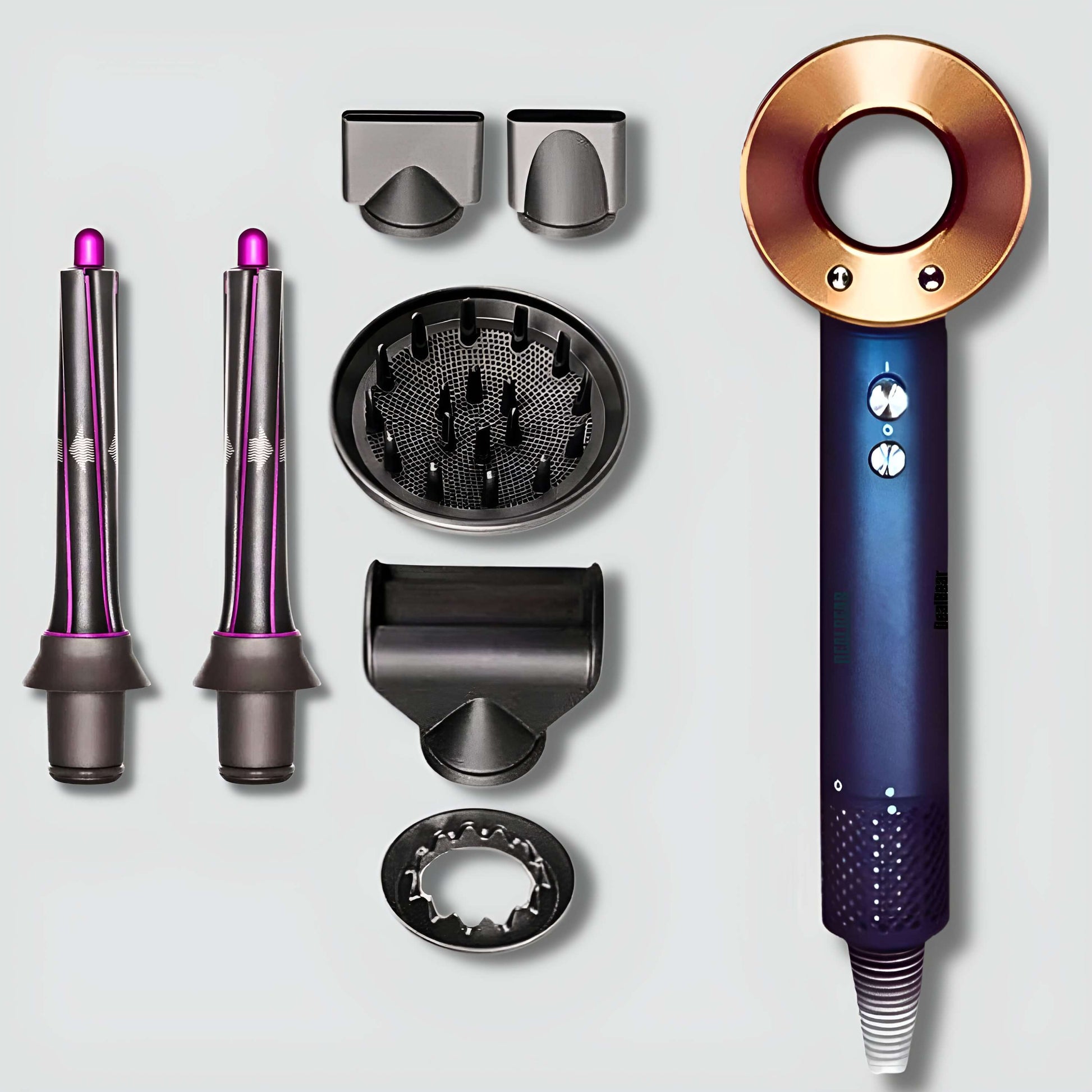 AirPro Flow-Haarstyler 6in1 - OUBEAUTÉ Gold / AirPro 6in1 hairstyler flow airstyler