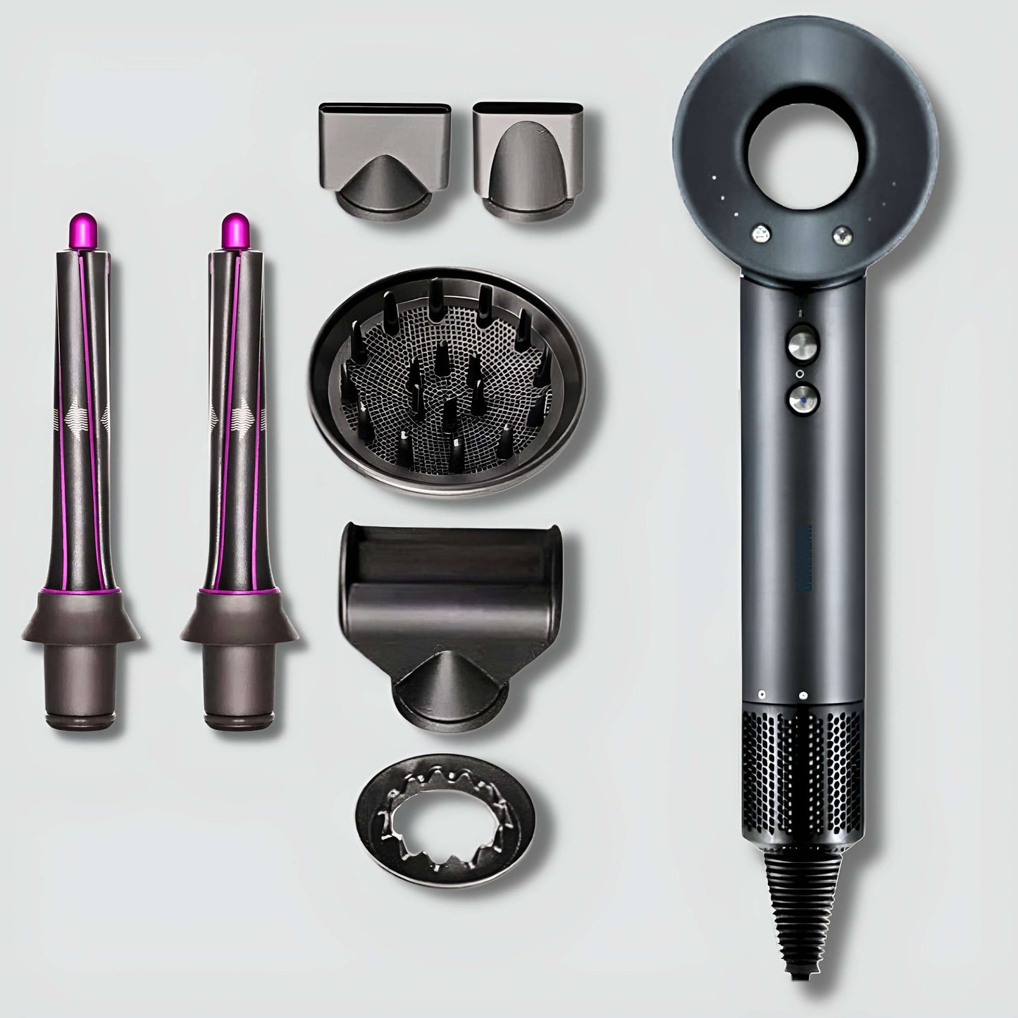 AirPro Flow-Haarstyler 6in1 - OUBEAUTÉ Grau / AirPro 6in1 hairstyler flow airstyler