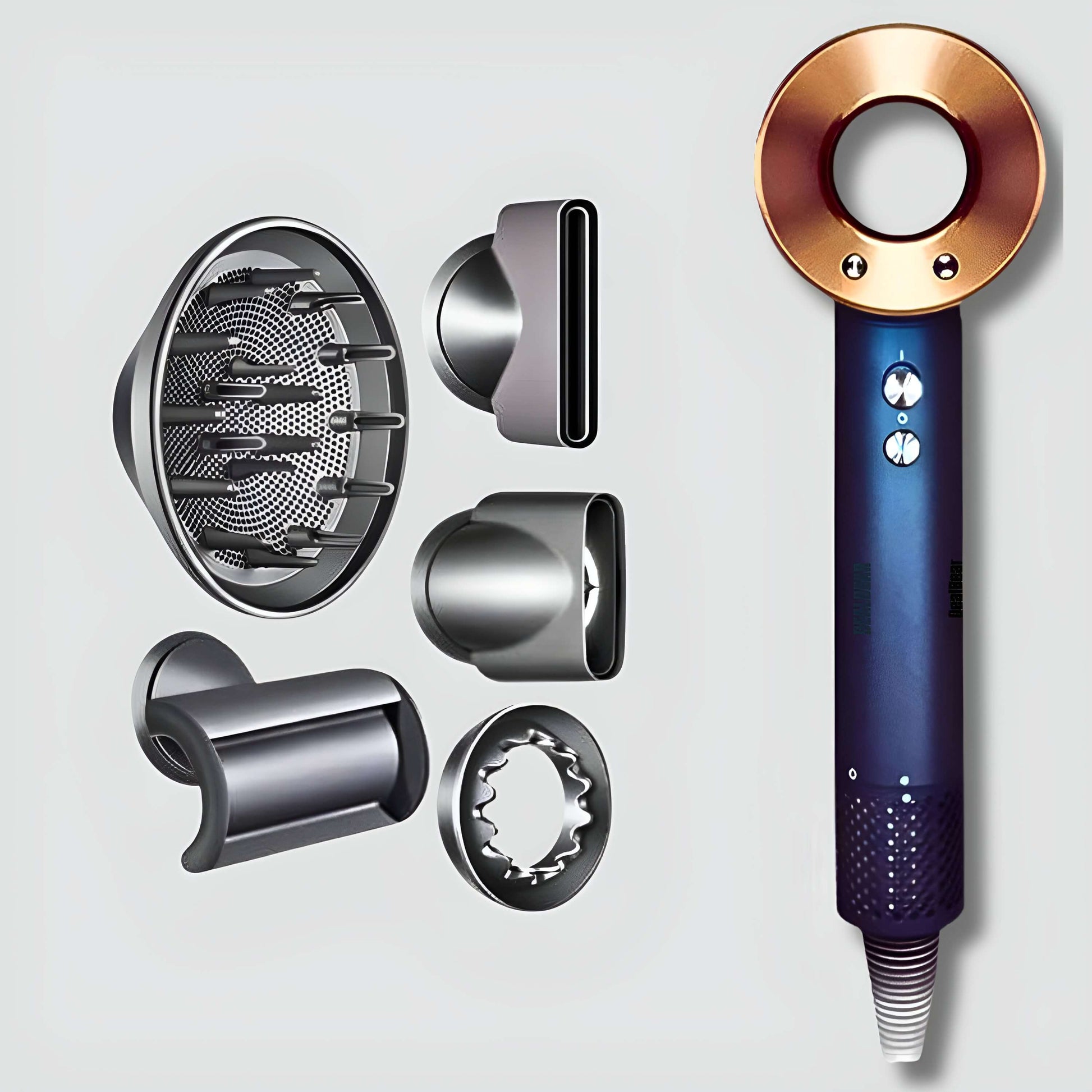 AirPro Flow-Haarstyler 6in1 - OUBEAUTÉ Gold / AirPro 5in1 hairstyler flow airstyler
