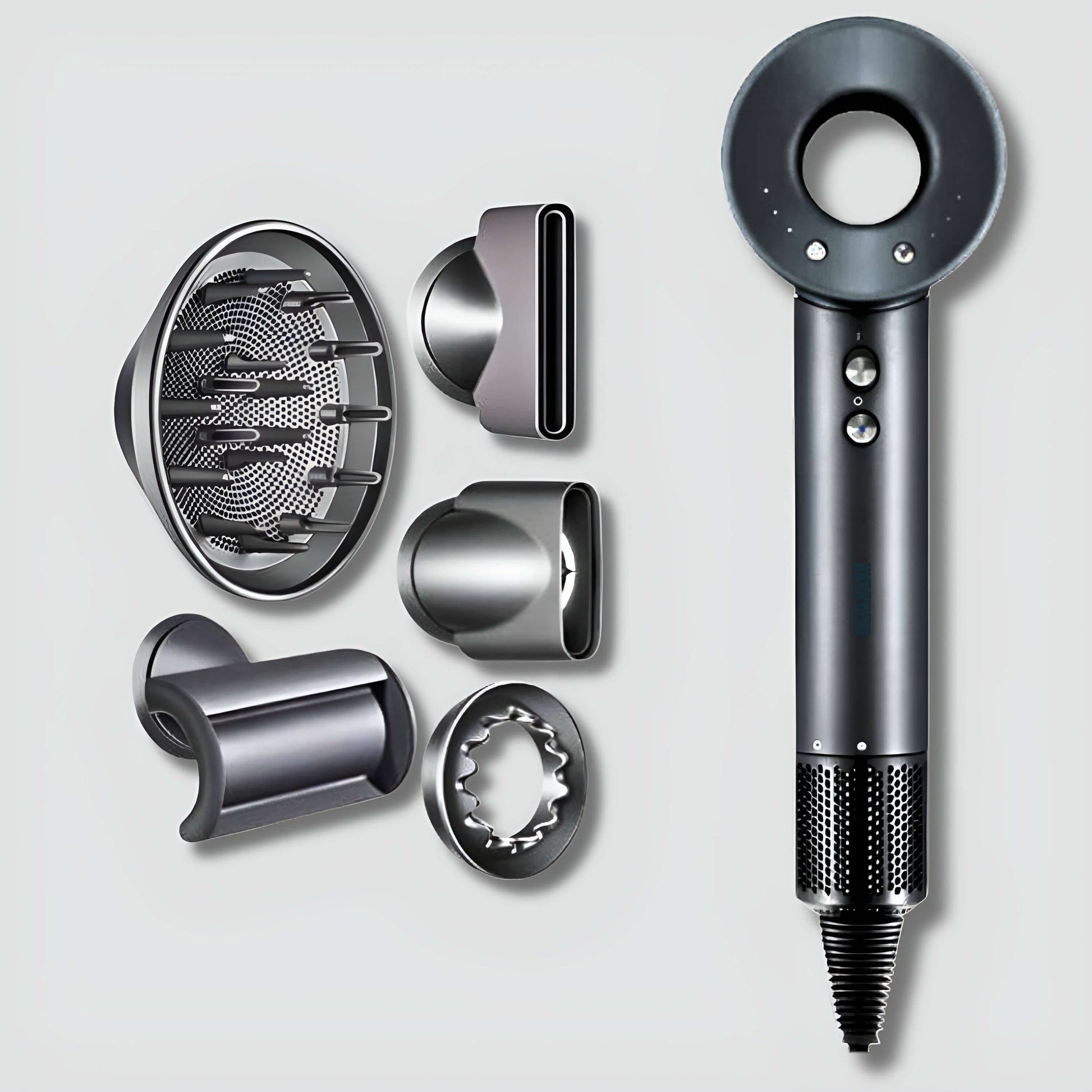 AirPro Flow-Haarstyler 6in1 - OUBEAUTÉ Grau / AirPro 5in1 hairstyler flow airstyler