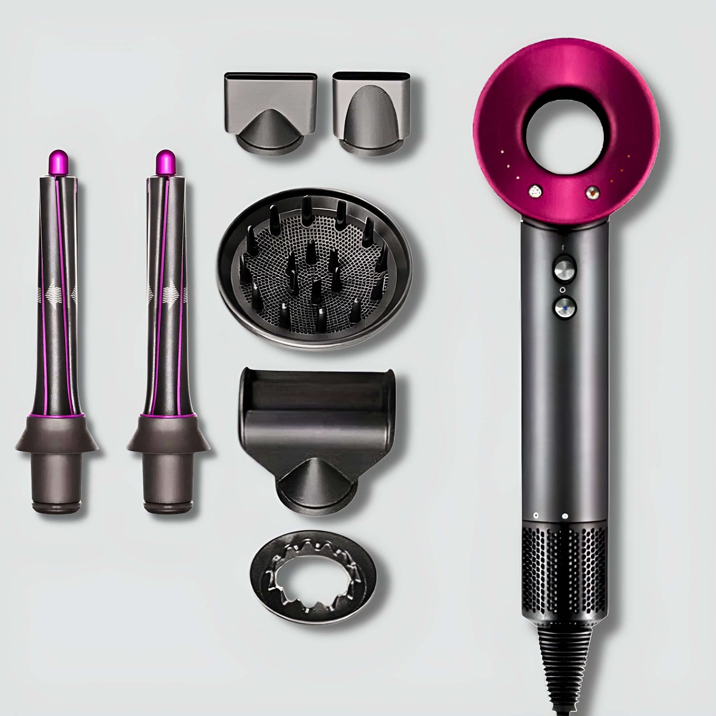 AirPro Flow-Haarstyler 6in1 - OUBEAUTÉ Pink / AirPro 6in1 hairstyler flow airstyler