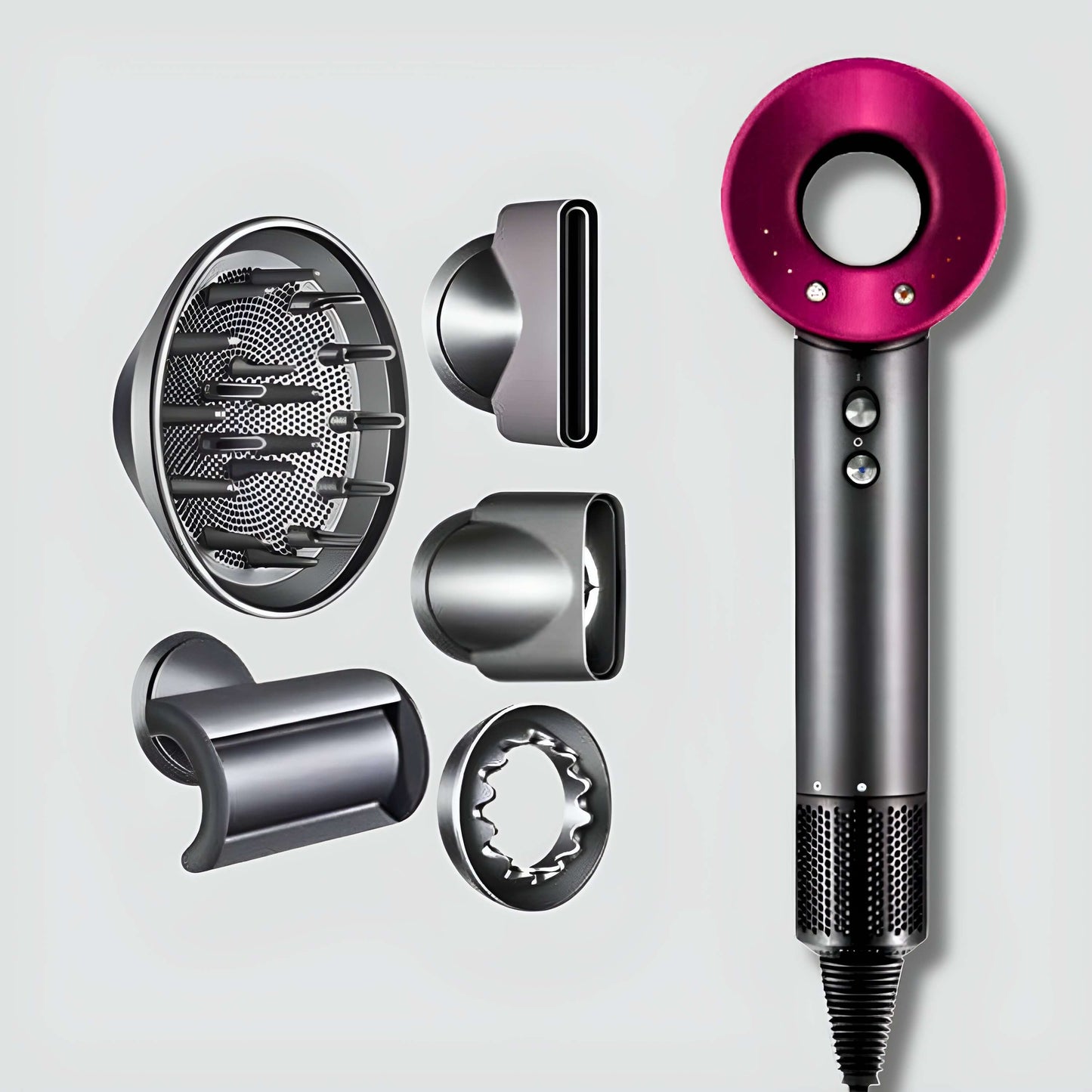 AirPro Flow-Haarstyler 6in1 - OUBEAUTÉ Pink / AirPro 5in1 hairstyler flow airstyler