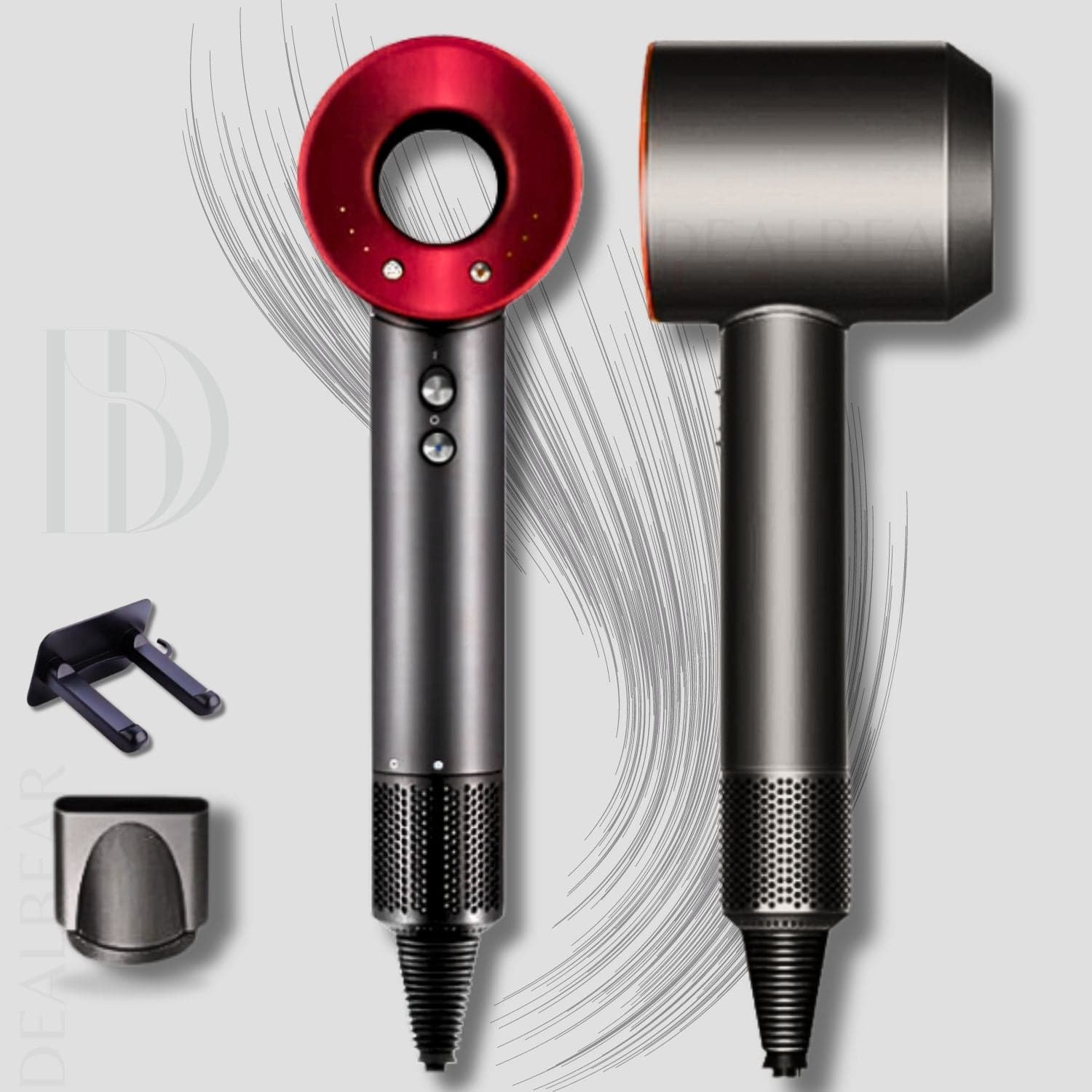 AirPro Flow-Haarstyler 6in1 - OUBEAUTÉ Rot / AirPro hairstyler flow airstyler
